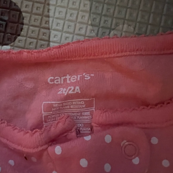 Set of 2 long sleeve onesies size 24M/2T great condition carters - Picture 4 of 4